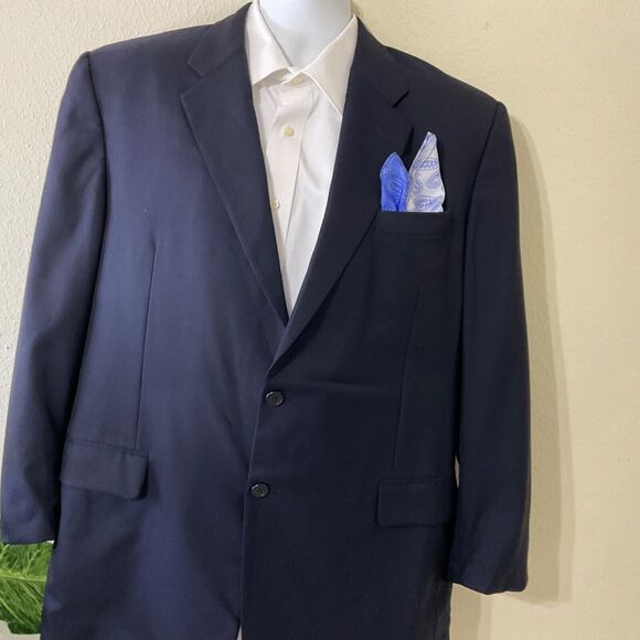 Mens Two Tone Blue Paisely Print  100% Silk Pocket Square/Hanky - Picture 4 of 8